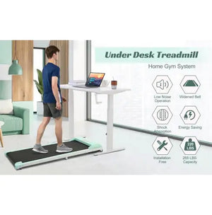 2 In 1 Under Desk Electric Treadmill 2.5HP, Remote Control, Display, Walking Jogging Running Machine Fitness Equipment For Home Gym Office Mimarta