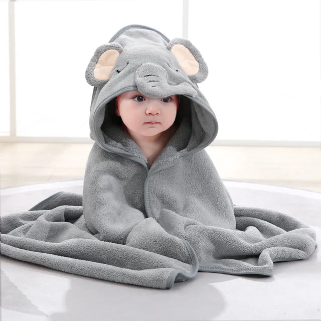 Cartoon Animal Baby Bath Towels Rieworkes
