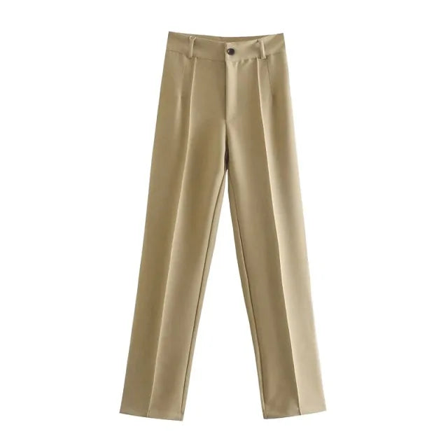Office Wear Straight Pants Rieworkes