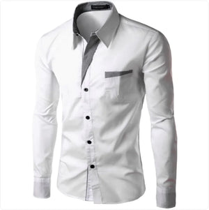 European And American Simple Men's Long Sleeve Shirt Rieworkes