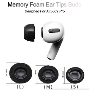 Replacement Ear Tips For Apple Airpods Pro Memory Foam Tips Airpod Pro - 3 Pairs Rieworkes