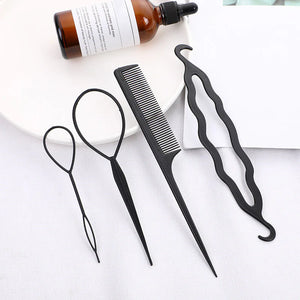 Braided Hair Travel Suit, Hair Disc, Hair Comb, Hair Extension Needle, Pattern Hairdressing Tool Rieworkes