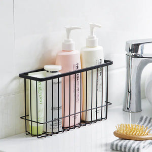 Iron Bathroom Storage Rack - Wall-Mounted Organizer Mimarta