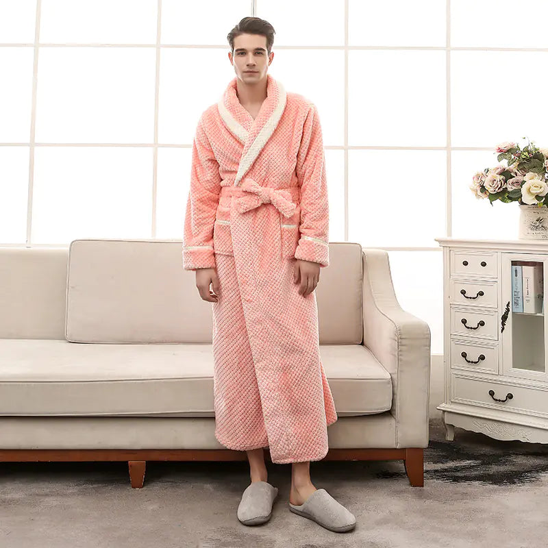 Winter Couple Pajamas and Bathrobe Set for Women Mimarta
