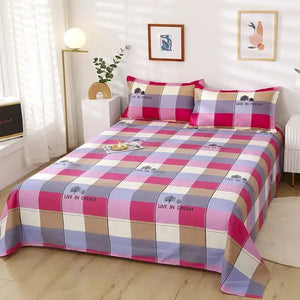 Cotton Bed Sheets Cover and Pillowcases Rieworkes