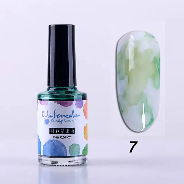 Watercolor Nail Ink Rieworkes