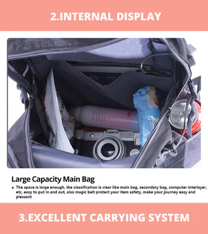 40L Men Women Travel Backpack Rucksack Camping Laptop Hiking School Book Bag USA Rieworkes
