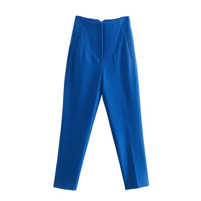 Chic Office Lady Straight Pants Rieworkes