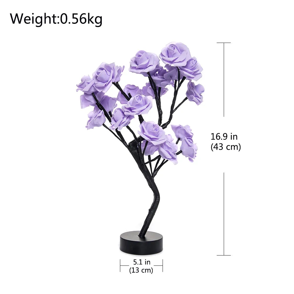 LED Rose Flower Table Lamp Rieworkes
