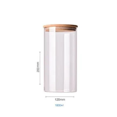 Bamboo-Covered Borosilicate Glass Food Storage Containers Rieworkes