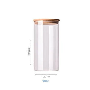 Bamboo-Covered Borosilicate Glass Food Storage Containers Rieworkes