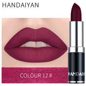 Matte Velvet Lip Gloss in Red Brown Purple Shades Mimarta