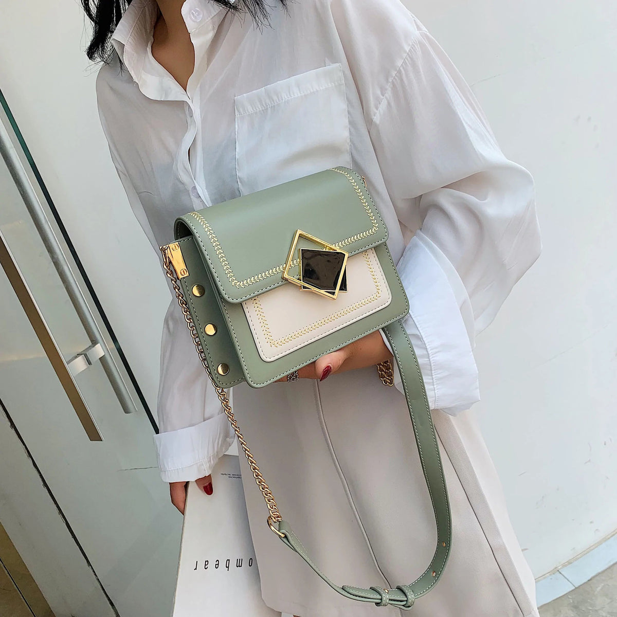 Chain Leather Crossbody Bags Rieworkes