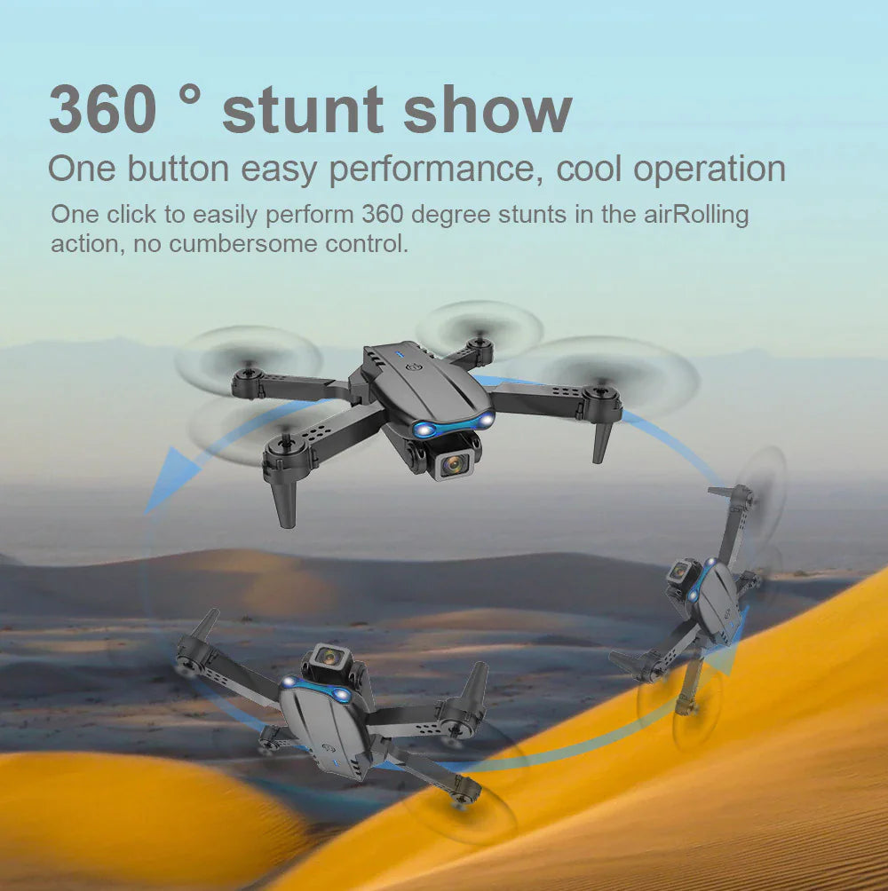 Drones Quadcopter 5G 4K GPS Drone X Pro with HD Dual Camera WiFi FPV Foldable RC Rieworkes