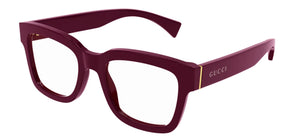 Gucci GG1138O 003 Eyeglasses Burgundy Full Rim Square Shape 52mm Mimarta
