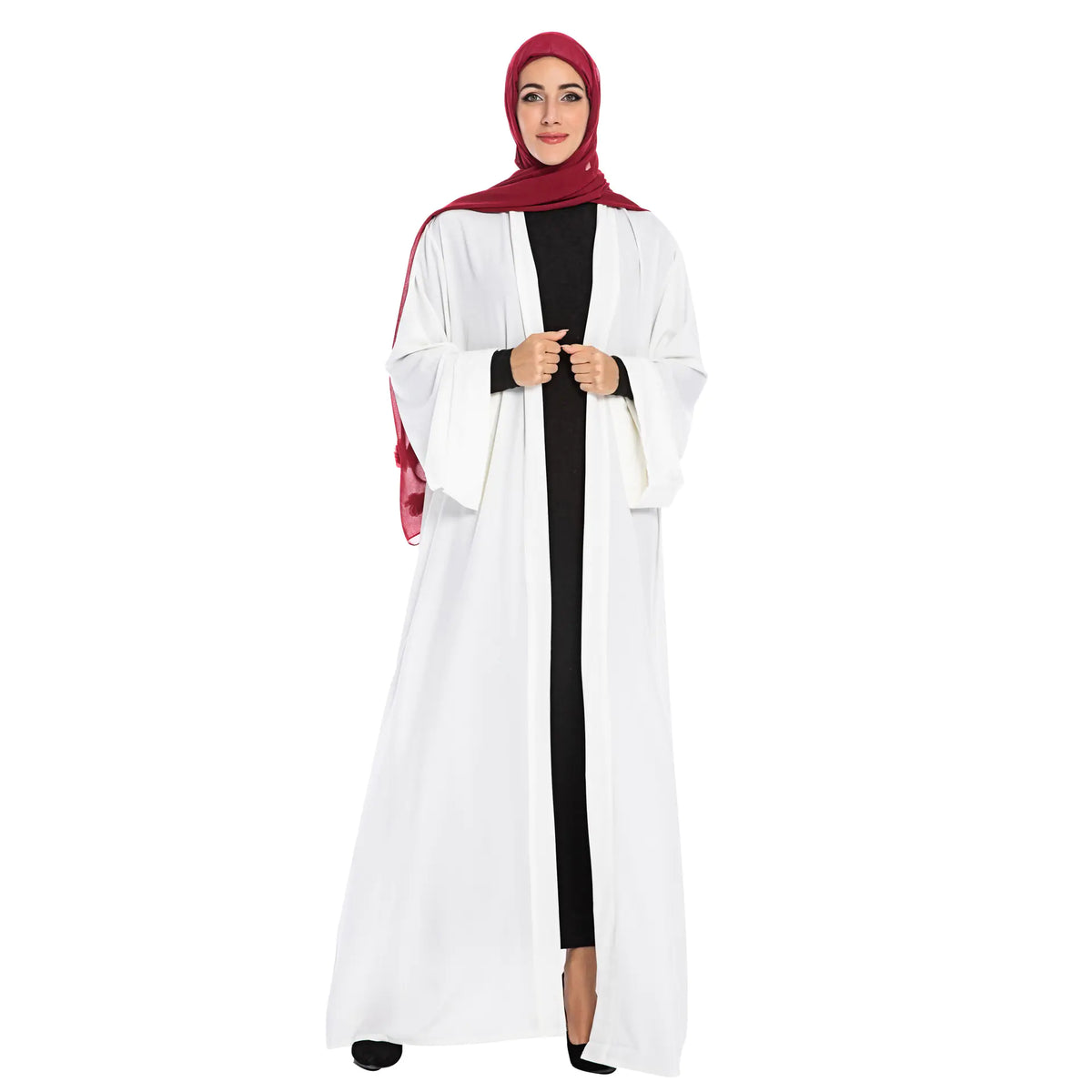 Popular Clean Color Cardigan Robe Mimarta