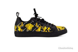 Versace Low Top Leather Vitello St. Barocco Sneakers Mimarta