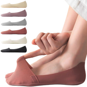 Lomitract Thin No Show Socks (Women 5-12), Made of Ice Silk Surface on the Surface & Cotton on the Bottom 6 Pairs - Value Pack 5-8 C-multicolor-6pairs Rieworkes