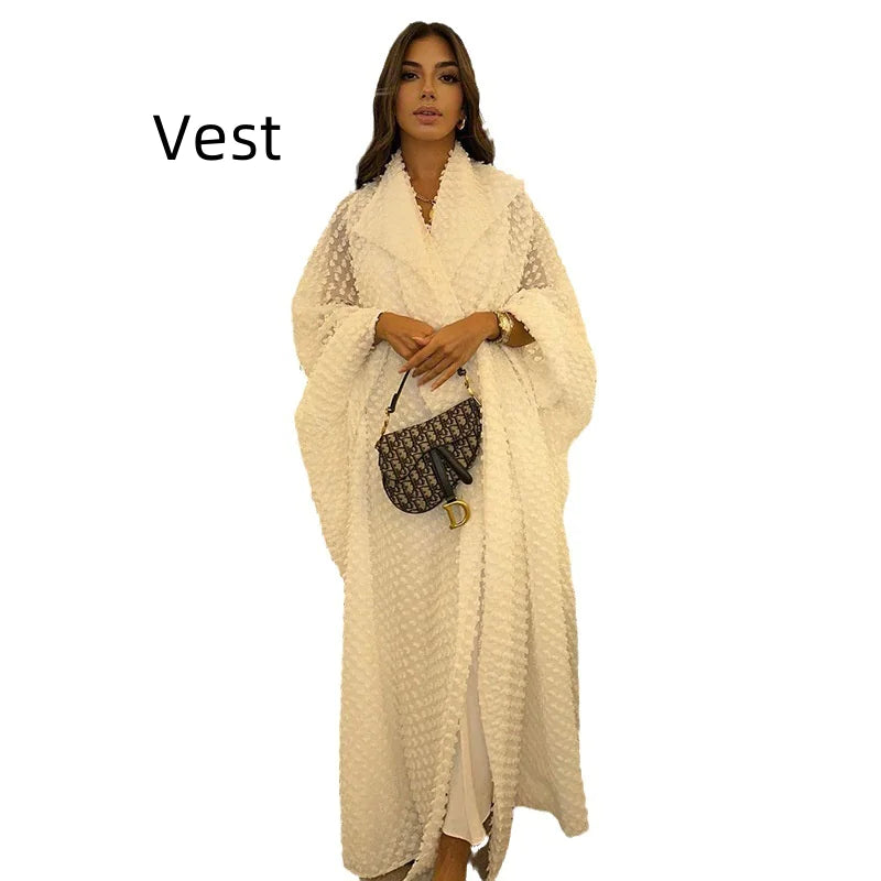 Women's Batwing Sleeve Robe Dress Mimarta