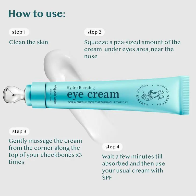 Under Eye Cream for Dark Circles and Puffiness - Caffeine Eye Cream Anti Aging Brightener With Niacinamide, Squalane, Peptide Complex, Korean Skin Care Formula - Massage Zinc Roller - Puffy Eyes 0.7 Fl Oz (Pack of 1) Rieworkes