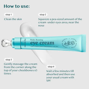 Under Eye Cream for Dark Circles and Puffiness - Caffeine Eye Cream Anti Aging Brightener With Niacinamide, Squalane, Peptide Complex, Korean Skin Care Formula - Massage Zinc Roller - Puffy Eyes 0.7 Fl Oz (Pack of 1) Rieworkes