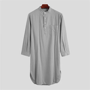 Middle Eastern Muslim Stand Collar Robe Mimarta