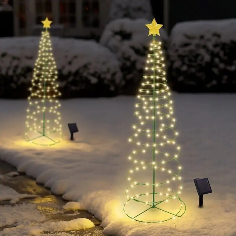 Solar LED Christmas Tree Lights Rieworkes