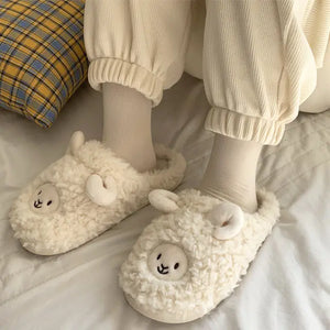 Cute Cartoon Cotton Slippers for Couples - Winter Warmth Mimarta