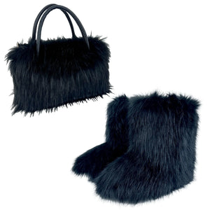 Versatile Luxury Raccoon Fur Handbag Mimarta