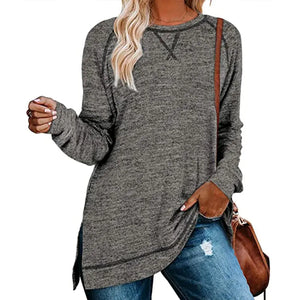 Solid Color Sweater for Women - Autumn/Winter Collection Rieworkes