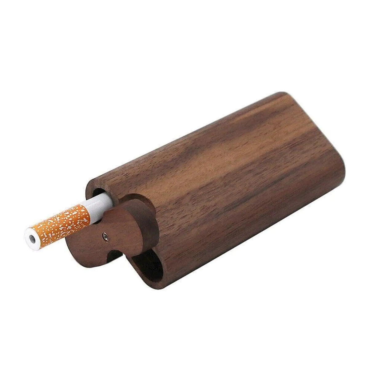 Wooden Dugout Pipe Self Cleaning Metal Bat Poker Smoking Pipe One Hitter Kit US Rieworkes