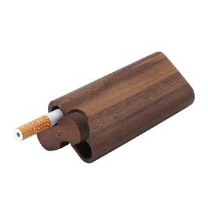 Wooden Dugout Pipe Self Cleaning Metal Bat Poker Smoking Pipe One Hitter Kit US Rieworkes