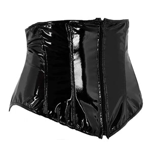 Sexy Short PU Leather Waist Clip Corset for Women Rieworkes