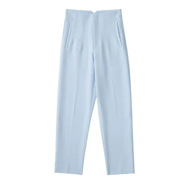 Chic Office Lady Straight Pants Rieworkes