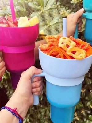 Popcorn Snack With Handle & All-In-One Drink Cup Rieworkes