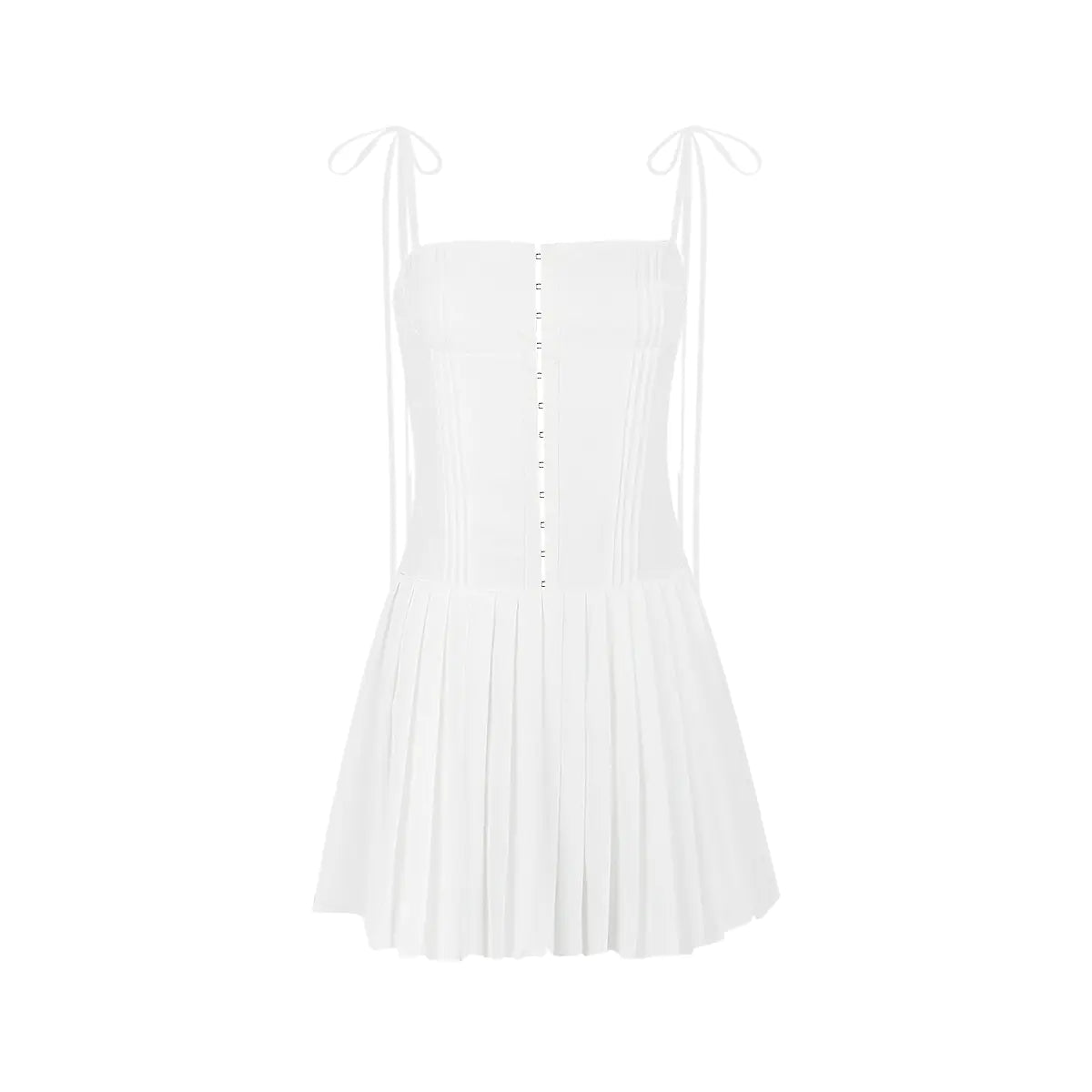 Summer White Backless Dress - French Style Mini Dress Mimarta