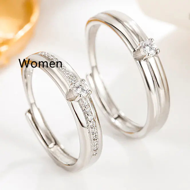 Simple Couple Rings for Men and Women Fashion Rieworkes