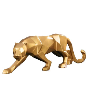 Nordic Style Furniture Decor - Origami Resin Leopard Mimarta