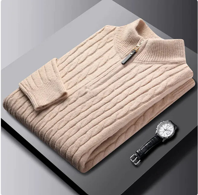 Men's Relaxed Fit Knit Sweater Jacket Rieworkes