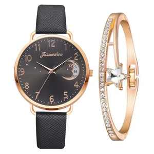 Moon Numbers Bracelet Watches Set Rieworkes