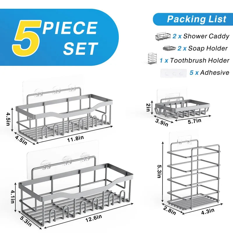 Bathroom Punch-free Storage Rack Wall-mounted Wall Mount Mimarta