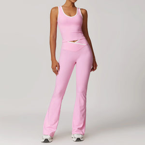 Cross High Top Sports Suit Female Fitness Yoga Wear Rieworkes