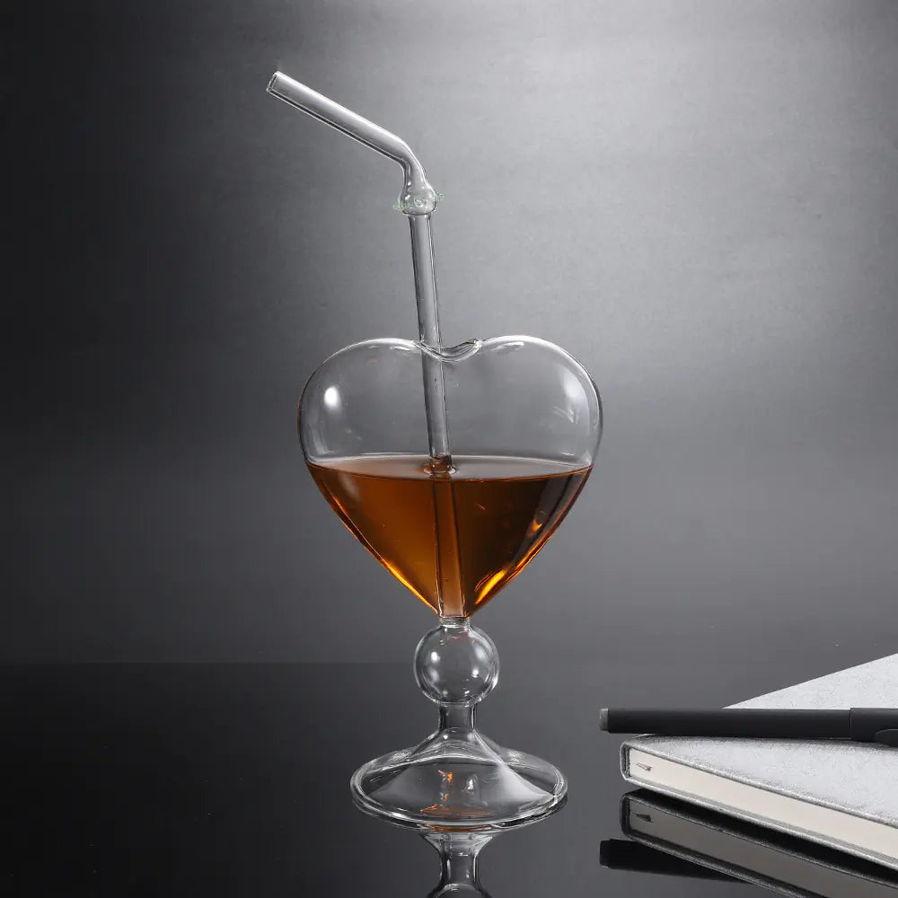 Heart-Shaped Cocktail Glass - Creative Japanese Design Mimarta