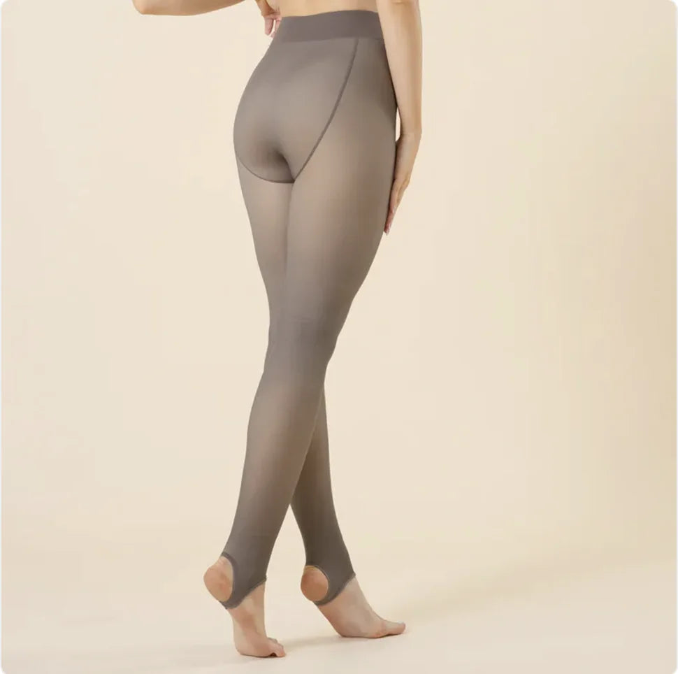 Women's Velvet Faux Transparent Pantyhose Rieworkes