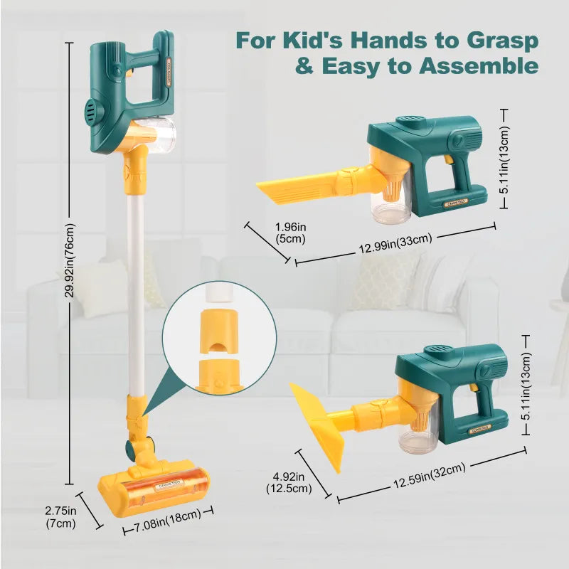 Children Play House Cleaning Vacuum Cleaner Toys Rieworkes