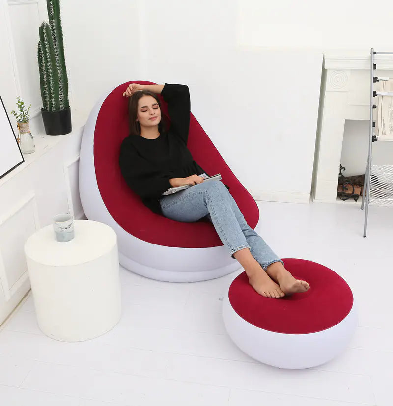 Inflatable Foldable Lounge Chair for Outdoor Use Mimarta