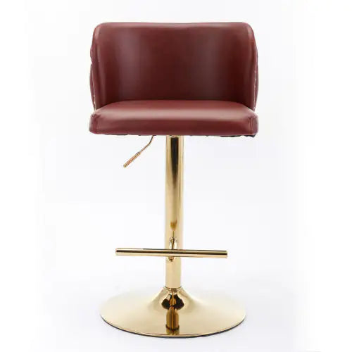 Furniture,Swivel Barstools Adjusatble Seat Height, Modern PU Upholstered Bar Stools With The Whole Back Tufted, For Home Pub And Kitchen Island Rieworkes