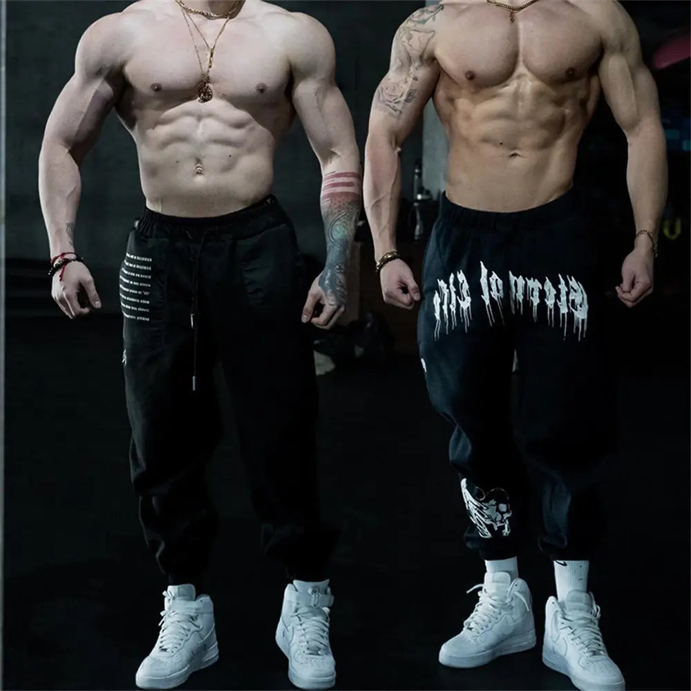 Men's Gym Joggers Cotton Pants Streetwear Rieworkes