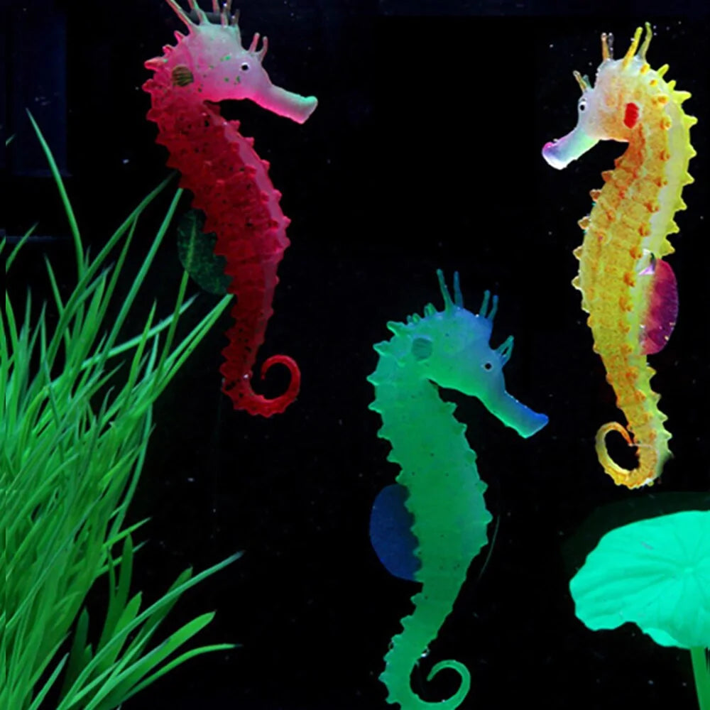 Luminous Seahorse Aquarium Decoration Rieworkes