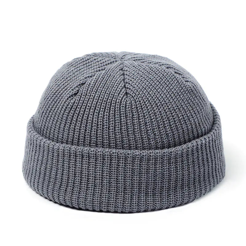 Plain Color Knit Beanie for Men and Women Winter Mimarta